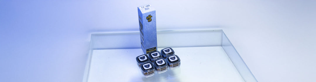 CBD Concentrate Collection Banner with Hidden Hills Badder