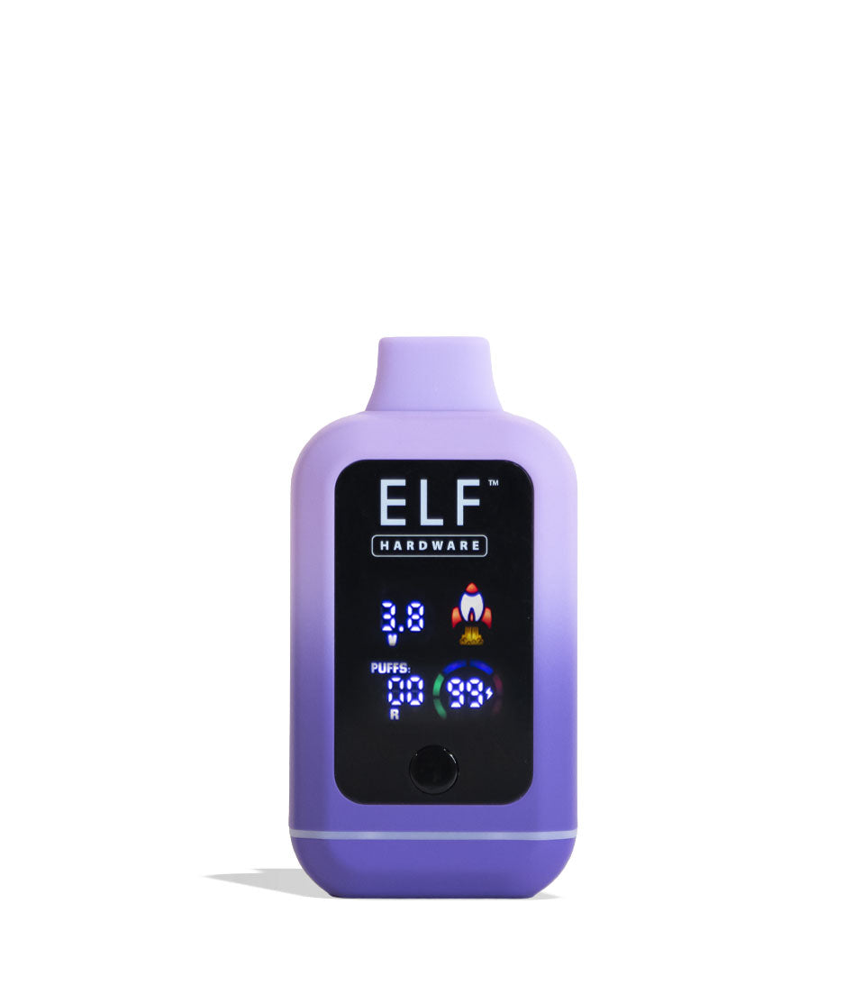 Purple Elf Hardware CannDual Extreme Variable Voltage Battery 10pk Front View on White Background