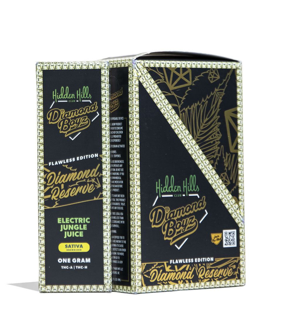 Electric Jungle Juice Hidden Hills Diamond Boyz Diamond Reserve Bar 1g THC-A and THC-H Disposable 5pk Front View on White Background