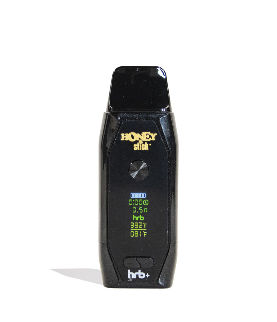 Black Honeystick HRB Plus Vaporizer Front View on White Background
