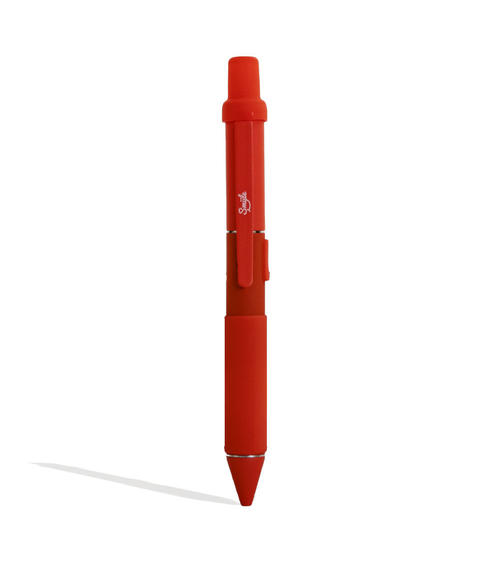 Red Smyle Penjamin Cart Pen Variable Voltage Battery Front View on White Background