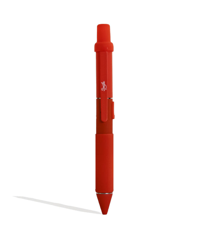 Red Smyle Penjamin Cart Pen Variable Voltage Battery Front View on White Background