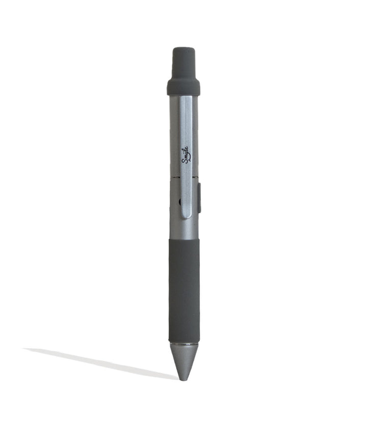 Silver Smyle Penjamin Cart Pen Variable Voltage Battery Front View on White Background