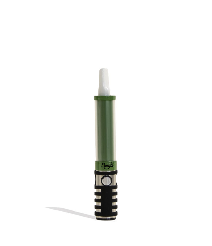 Green Smyle Penjamin Saber Variable Voltage Battery Front View With Cartridge on White Background
