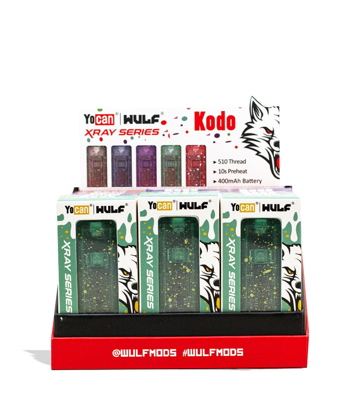 Wulf Mods X-Ray Series Kodo 510 Variable Voltage Battery 15pk Front View on White Background