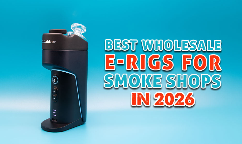 Dr. Dabber Switch Go on blue background with text
