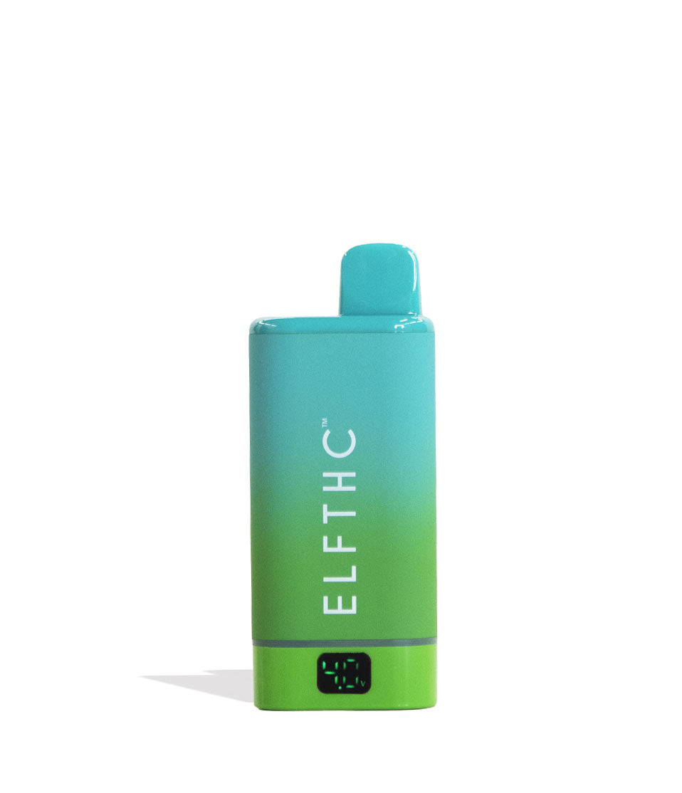 Aqua-Green Elf THC Box Concealer Variable Voltage Battery 15pk Front View on White Background