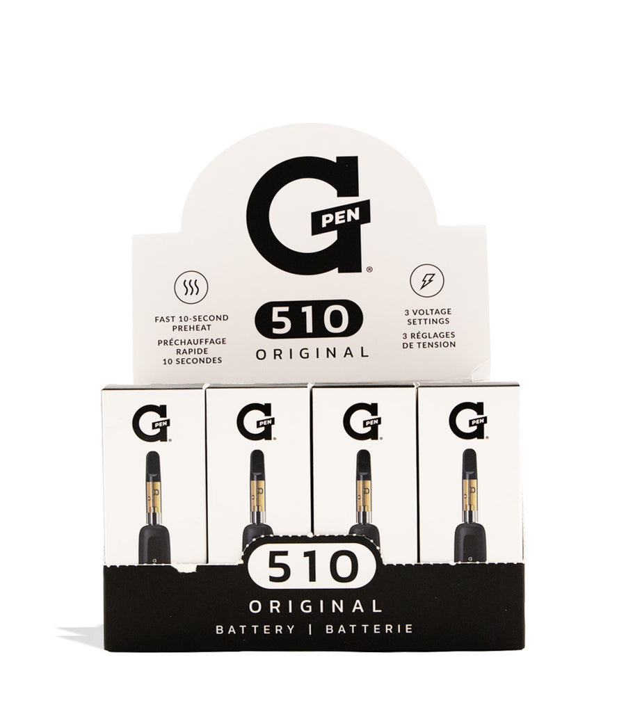 G Pen 510 Original Variable Voltage Battery 20pk Front View on White Background