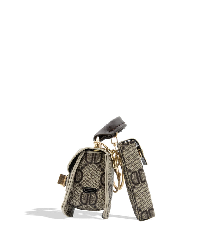 Smyle Pursejamin cartridge vaporizer side view displaying its built in USB-C port on white background