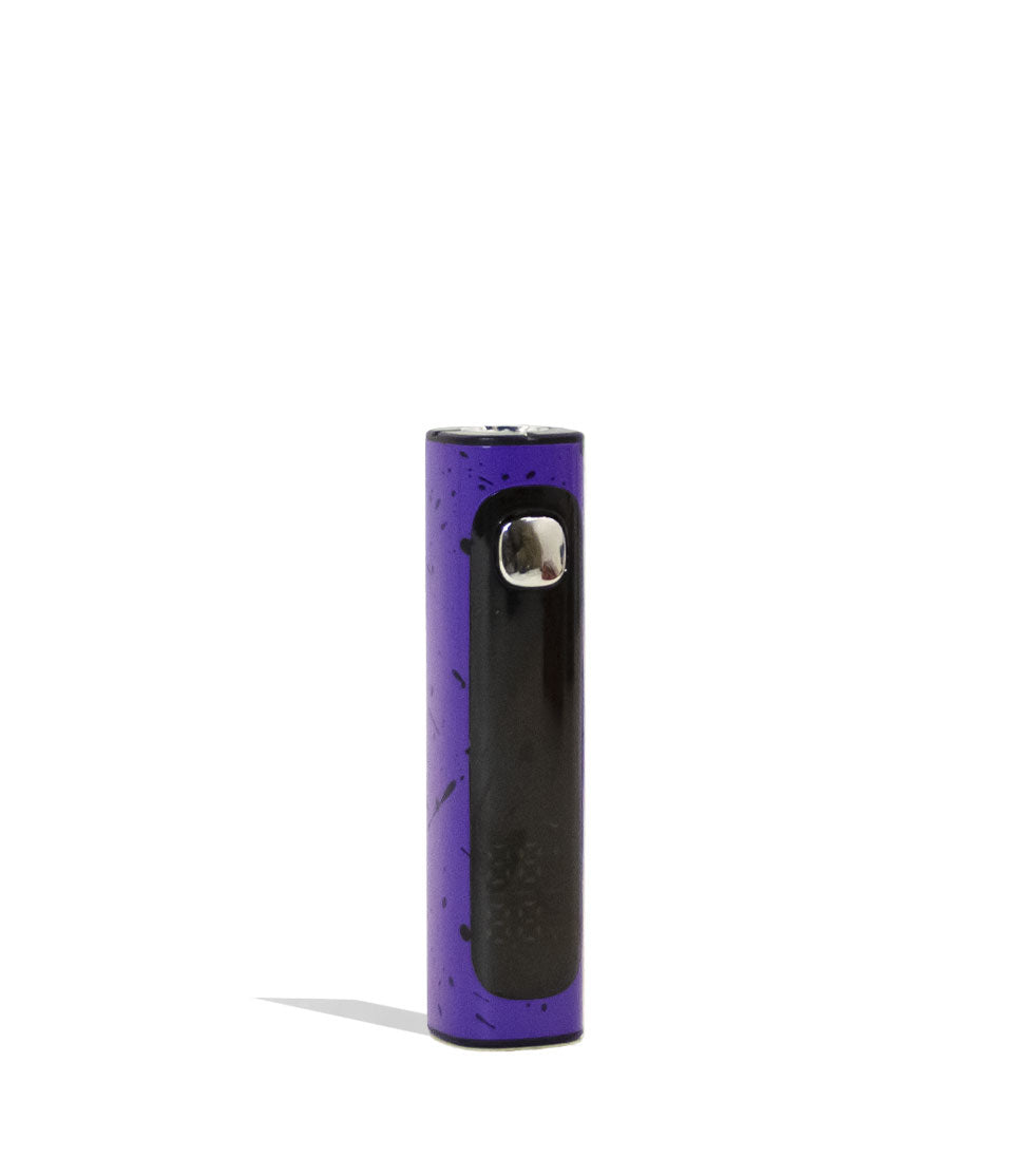 Purple Black Spatter Wulf Mods Pro Digit Variable Voltage Battery 15pk Side View on White Background