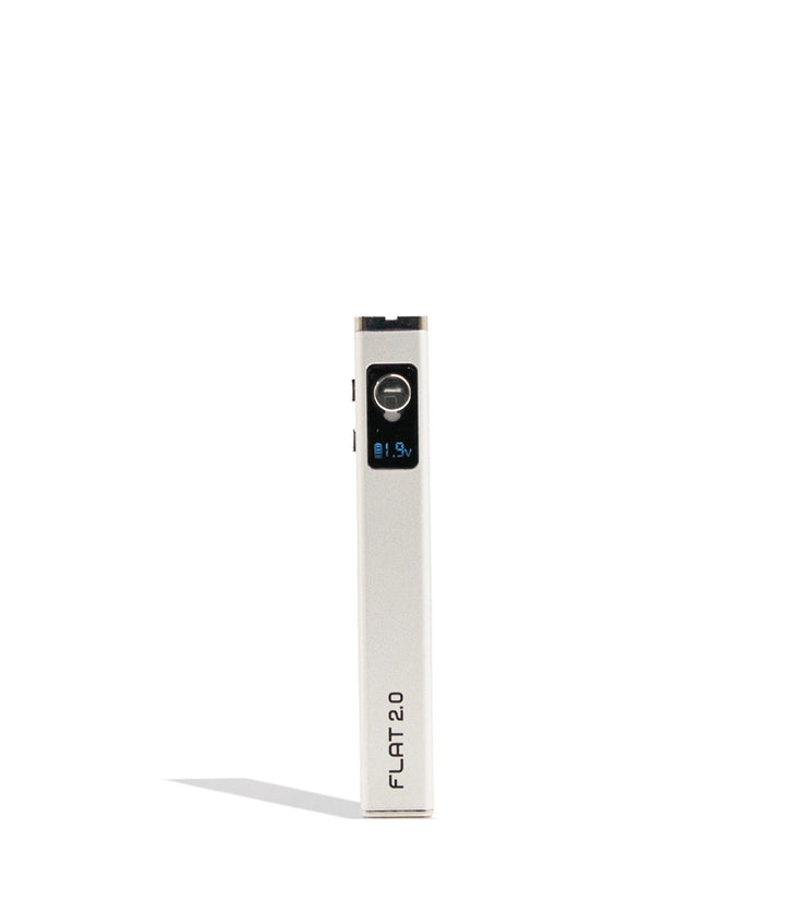 White Yocan Flat 2.0 Variable Voltage Battery 12pk Front View on White Background