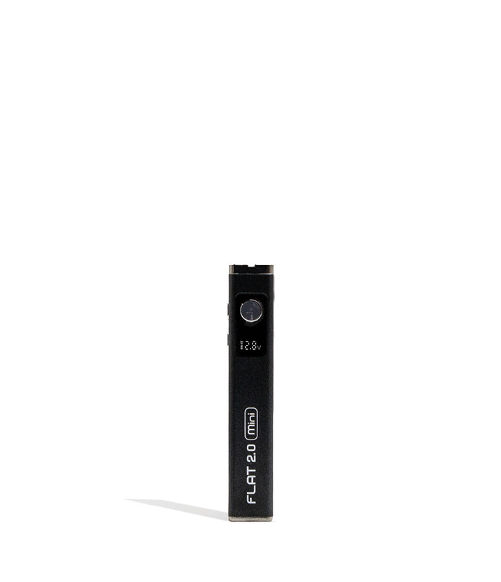 Black Yocan Flat Mini 2.0 Variable Voltage Battery 12pk Front View on White Background