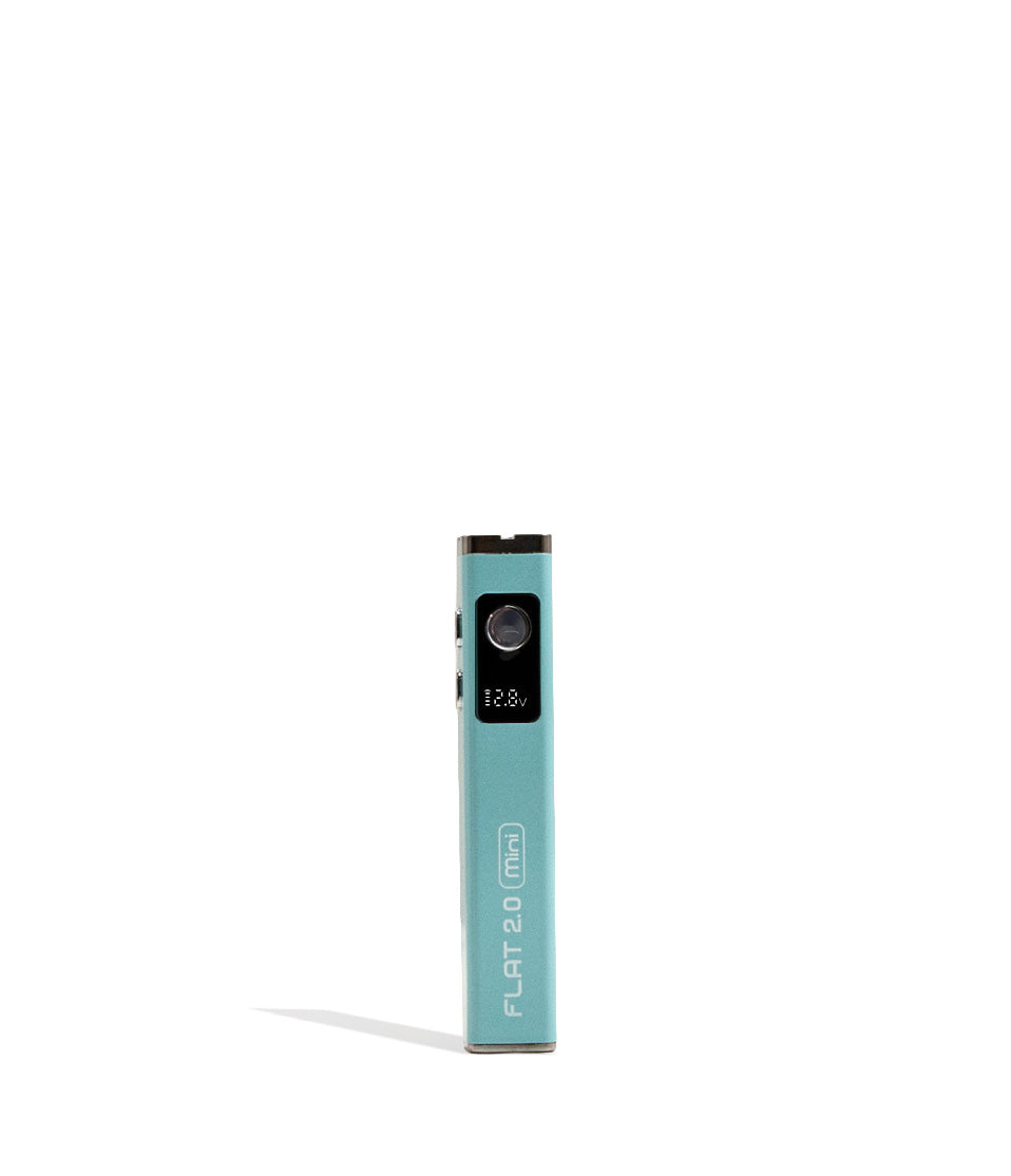 Teal Yocan Flat Mini 2.0 Variable Voltage Battery 12pk Front View on White Background