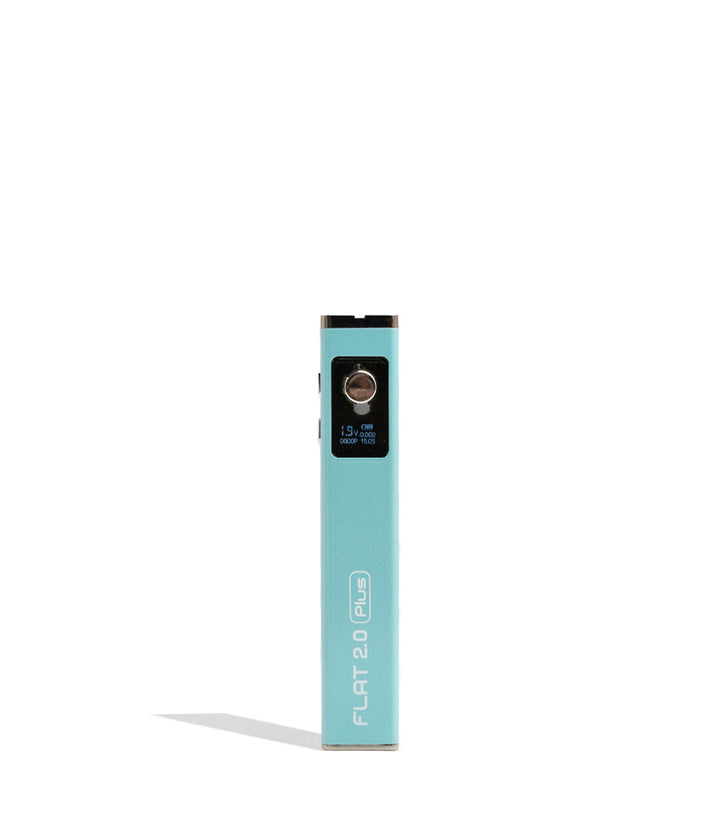 Blue Yocan Flat Plus 2.0 Variable Voltage Battery 12pk Front View on White Background