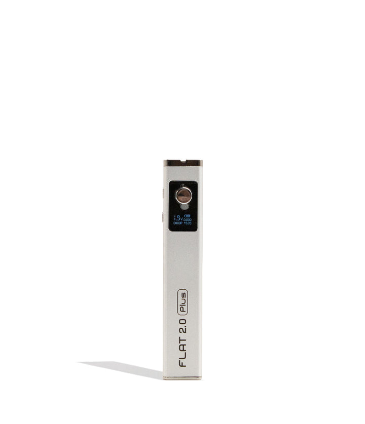 White Yocan Flat Plus 2.0 Variable Voltage Battery 12pk Front View on White Background